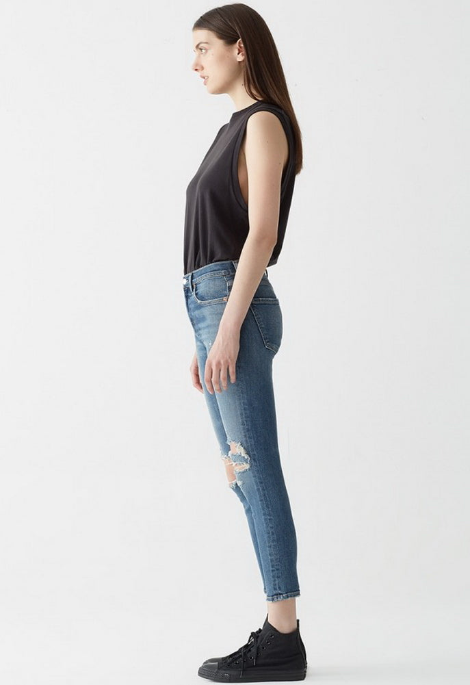 AGOLDE Sophie High Rise Skinny Crop in Spite SINGER22