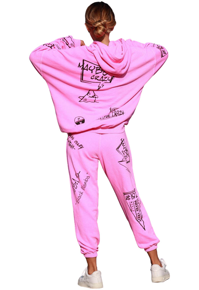 Maybe Crazy LA Unisex Sweatpants in Pink – SINGER22