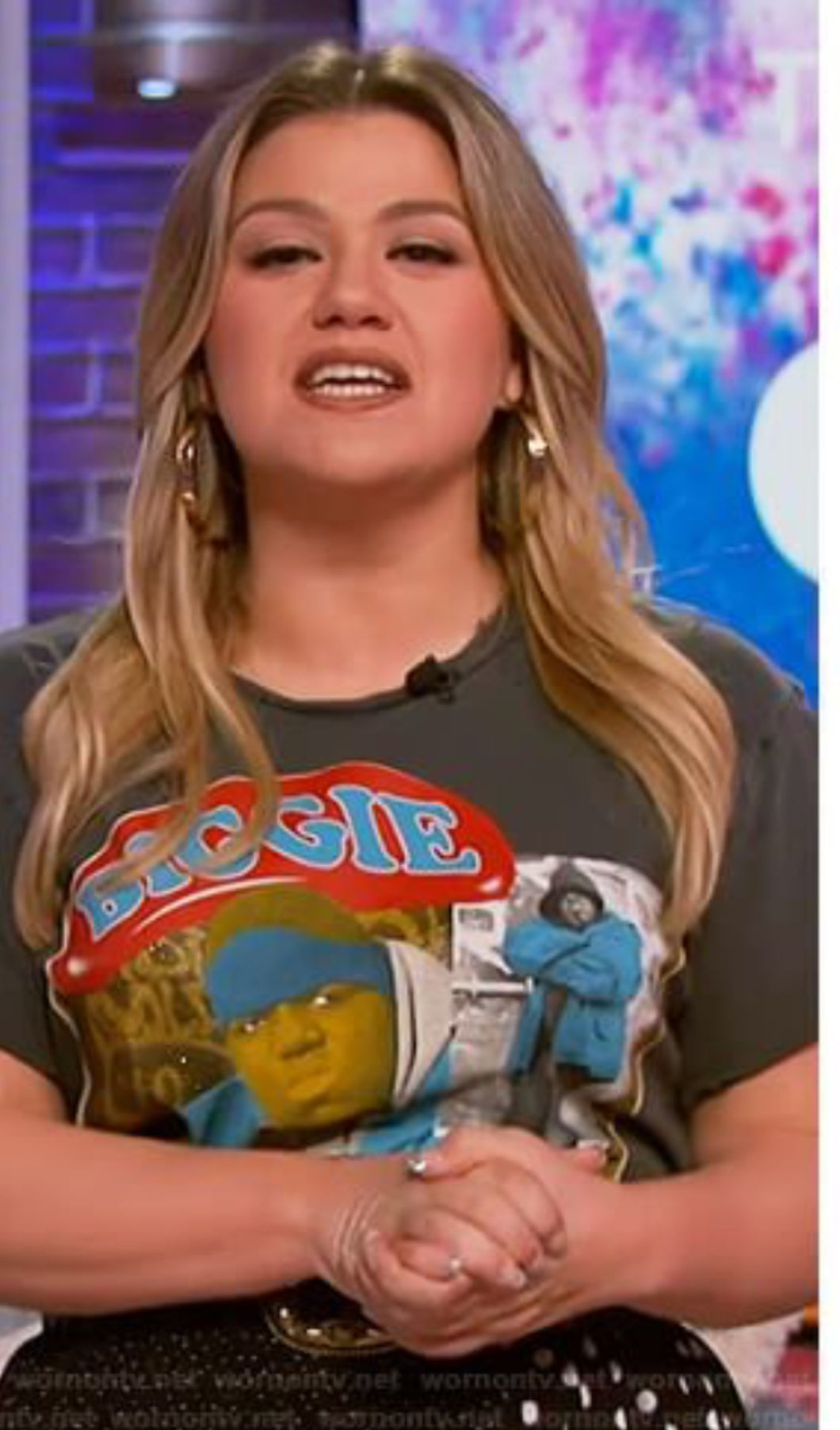 MadeWorn Biggie Smalls Crew Tee as seen on Kelly Clarkson