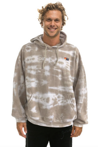 AVIATOR NATION HAND DYED PULLOVER HOODIE RELAXED - TIE DYE SAND