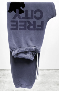 FREE CITY UNISEX LARGE SWEATPANT - PURPLESHROOMS