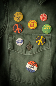 MADE WORN VOTE FOR PEACE ARMY JACKET