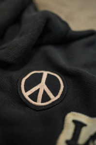 MADE WORN PEACE NOW UNISEX ZIP HOODIE