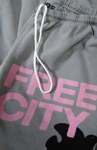 FREE CITY UNISEX LARGE SWEATPANT - SILVER CLOUD