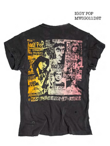 MADEWORN IGGY POP UNISEX CREW TEE