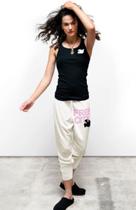 FREE CITY LARGE 3/4 sweats - CREAMY BALLERINA