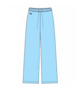 AVIATOR NATION WIDE LEG POCKET SWEATPANTS - SKY