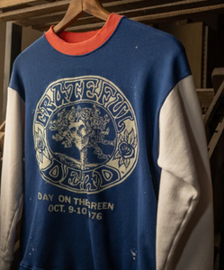 MADEWORN GRATEFUL DEAD CREW FLEECE NAVY/WHITE/RED