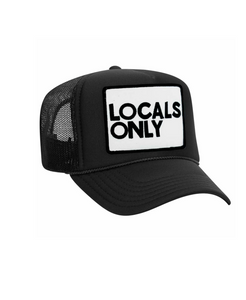 Aviator Nation Locals Only Trucker Hat in BLACK