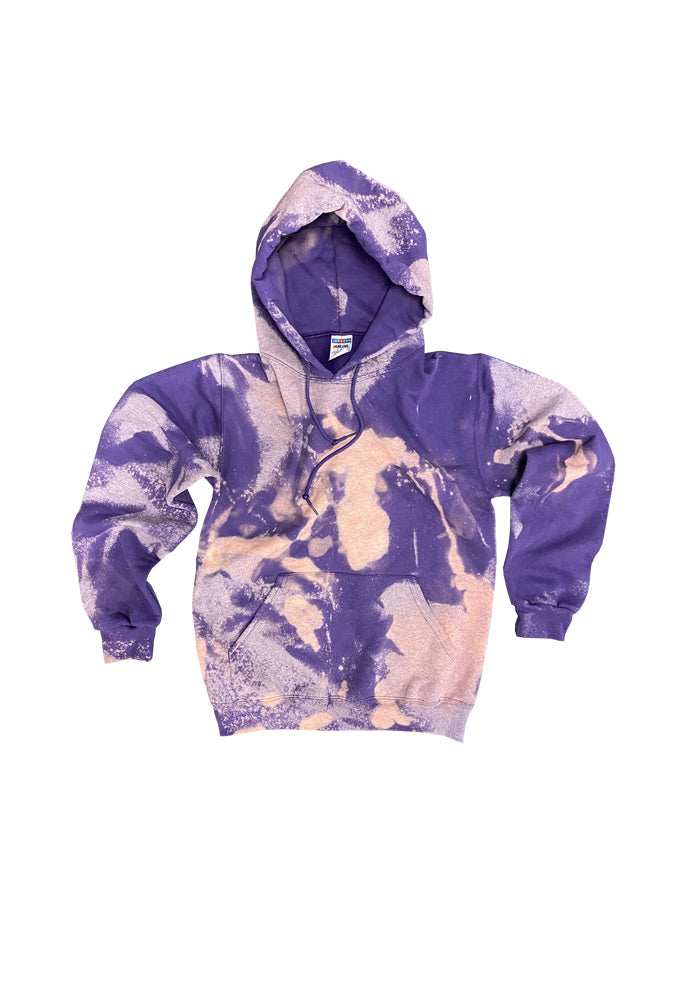 Bleached discount purple hoodie