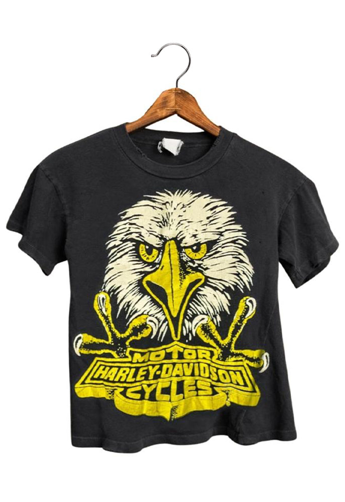 MadeWorn Harley Davidson Eagle Cropped Tee – SINGER22