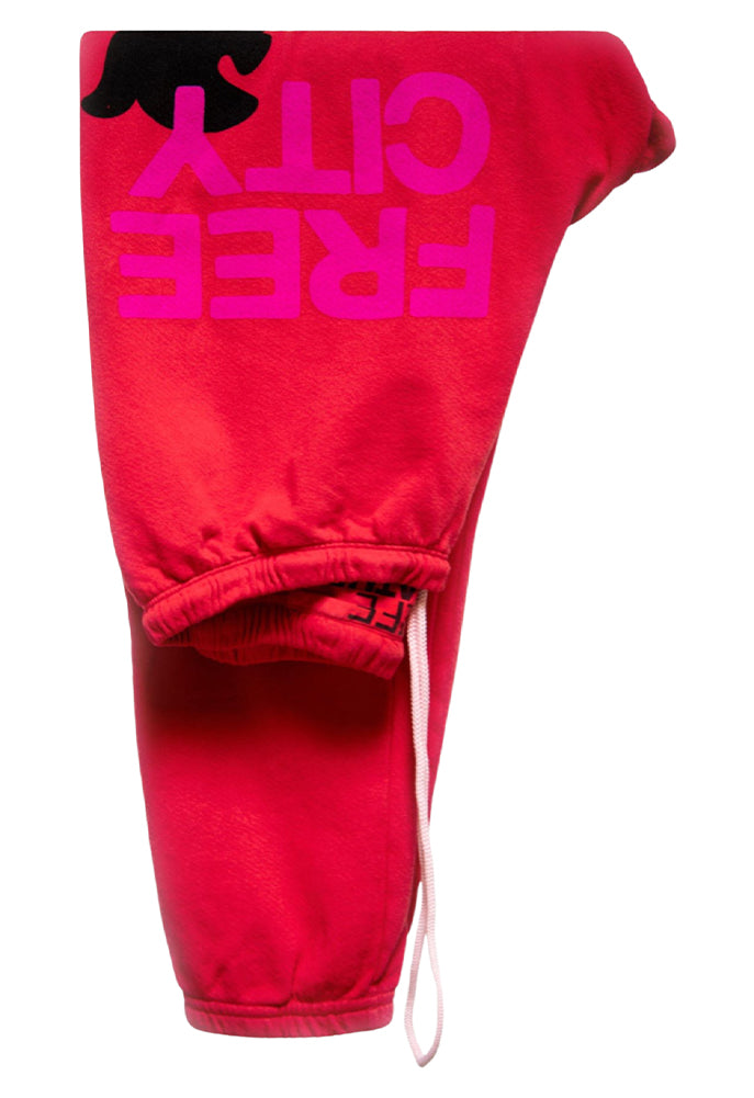 FREE CITY Large Sweatpant in Redlight SINGER22